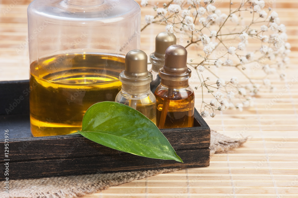 set of cosmetic oils for a SPA set of cosmetic oils for a SPA
