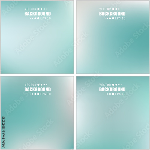 Abstract Creative concept vector multicolored blurred background set. For Web and Mobile Applications, art illustration template design, business infographic and social media, modern decoration