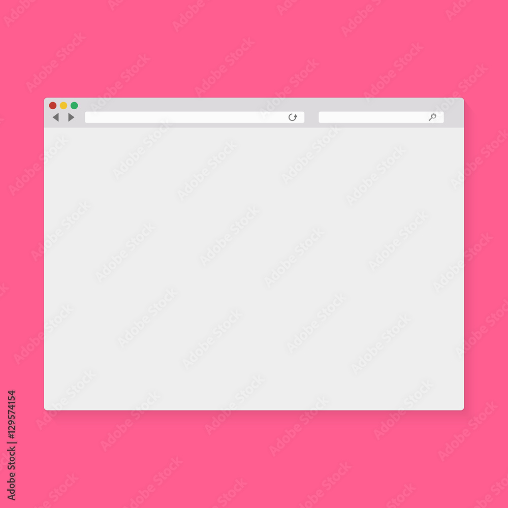 Vector illustration of the browser window Vector illustration of the browser window