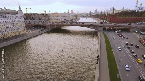 The Moscow Kremlin. The Cathedral square. The Grand Kremlin Palace. Moscow-City. Bell tower of Ivan the Great. The Cathedral Of Christ The Savior. 4K