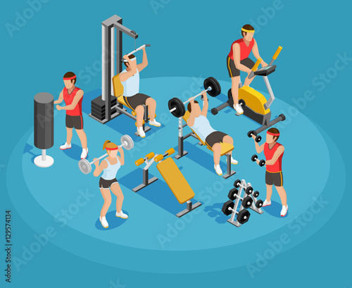 Gym Isometric Template