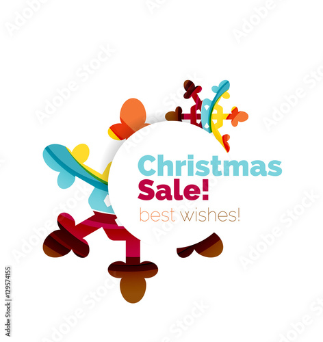 Christmas and New Year sale banner