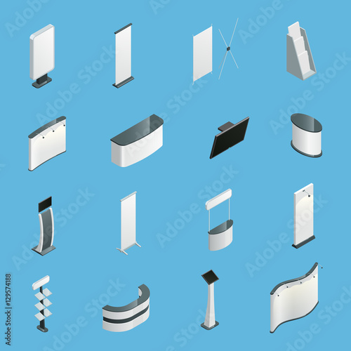 Exhibition promotion stands set