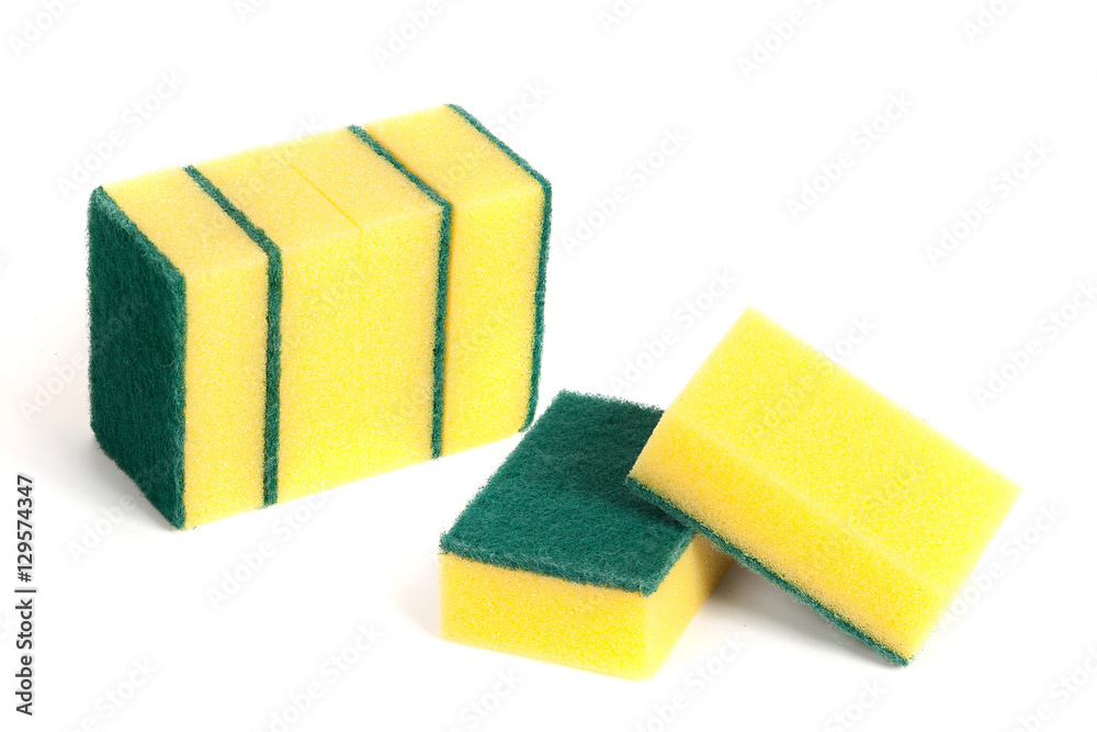 a set of scouring sponges a set of scouring sponges