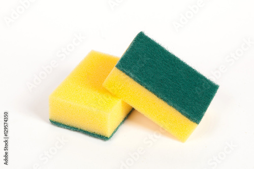 two scouring sponges