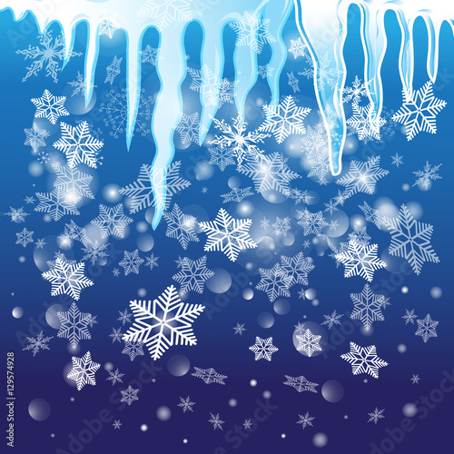 Winter vector background