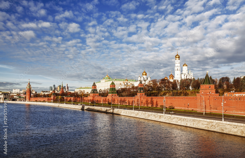Panorama Of The Moscow Kremlin, Russia