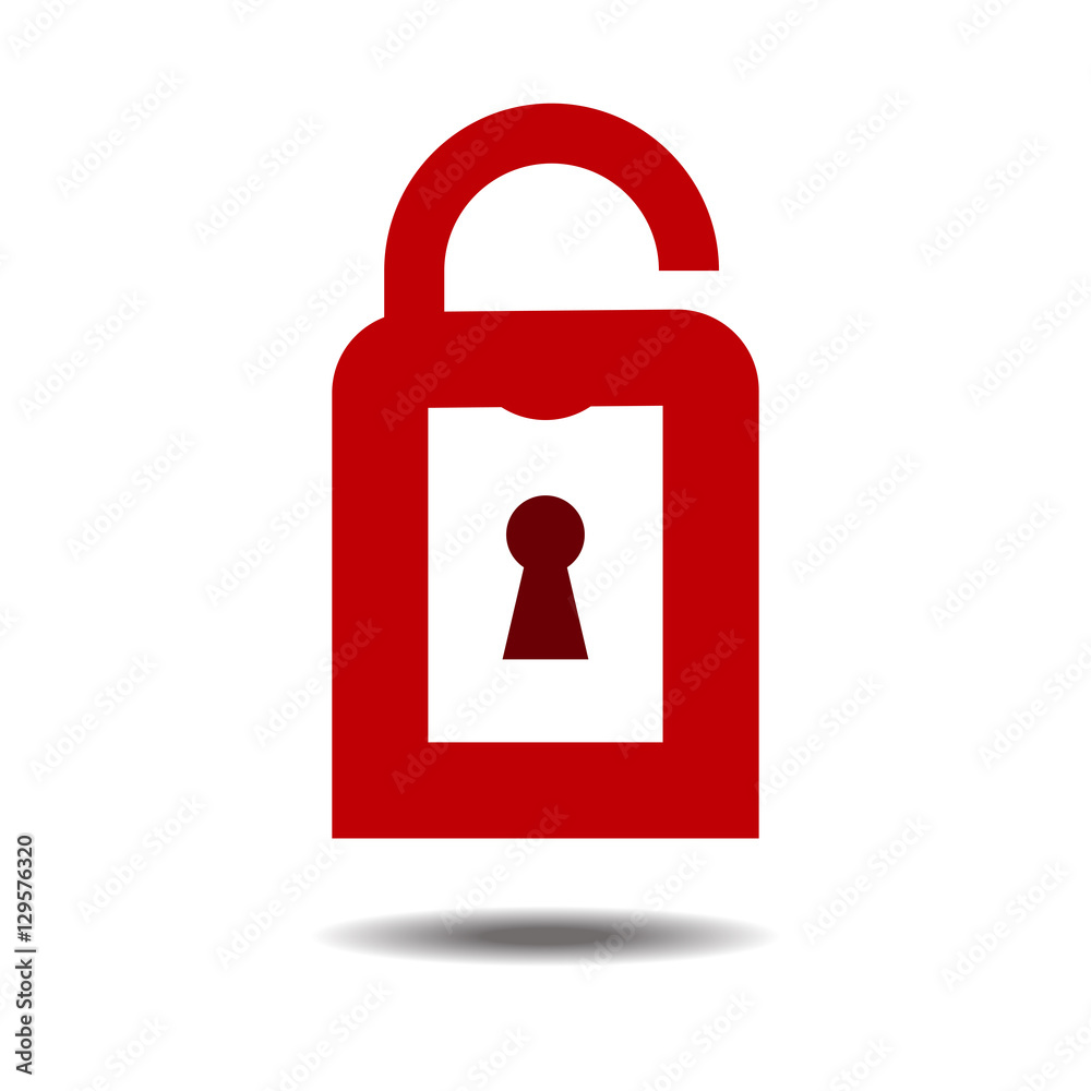 Lock icon. Flat design style. Vector EPS10. Lock icon. Flat design style. Vector EPS10.
