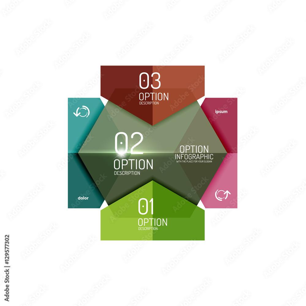 Hexagone infographic diagram templates Hexagone infographic diagram templates
