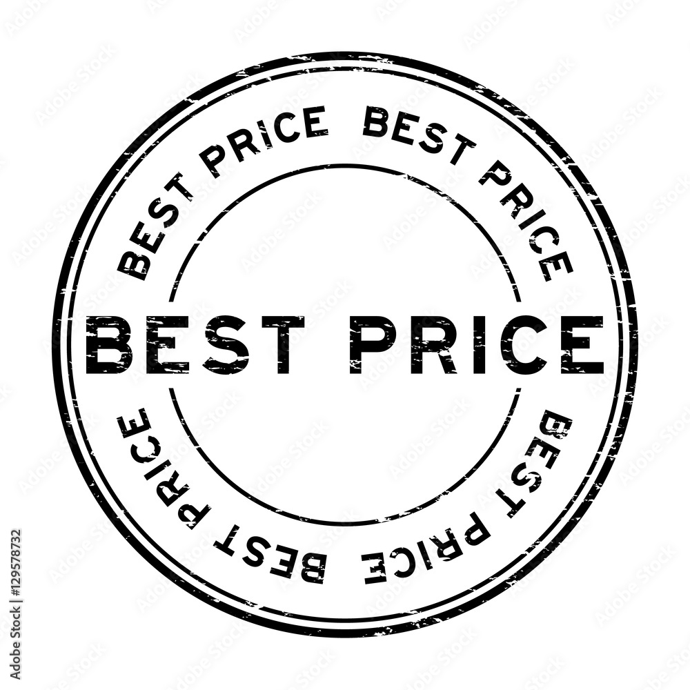 Grunge black best price round rubber stamp