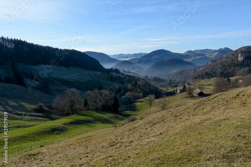 Aussicht Natur mit Himmel und Sonne