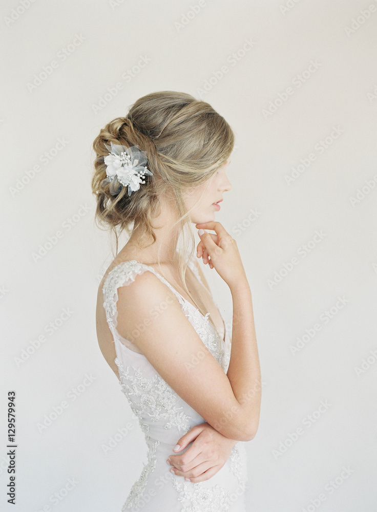 Portrait of bride in bridal wear Portrait of bride in bridal wear