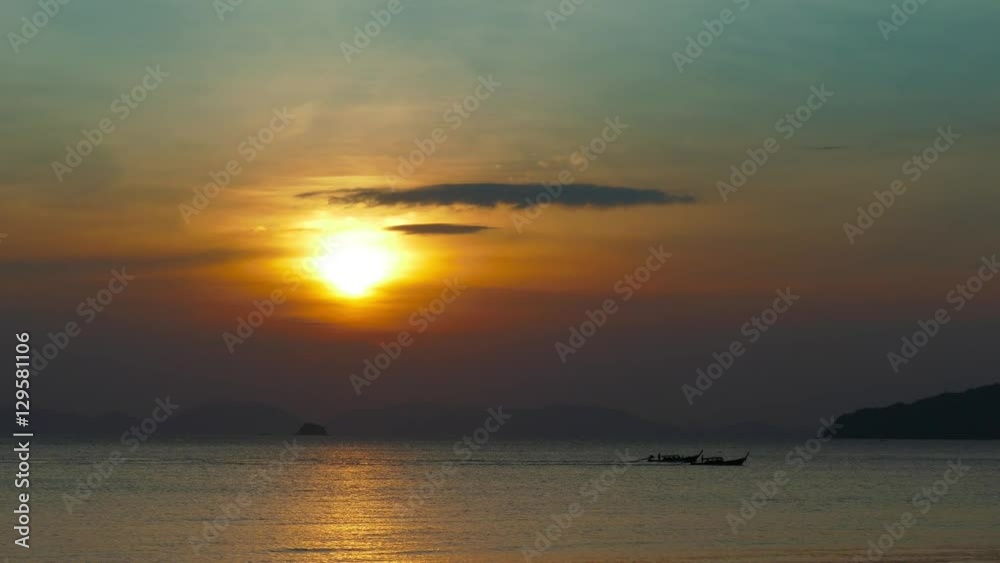 beautiful landscape with sunset over sea, Krabi, Thailand, 4k
beautiful landscape with sunset over sea, Krabi, Thailand, 4k