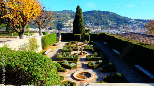 Garden in Franciscan's Monastery in Nice, France