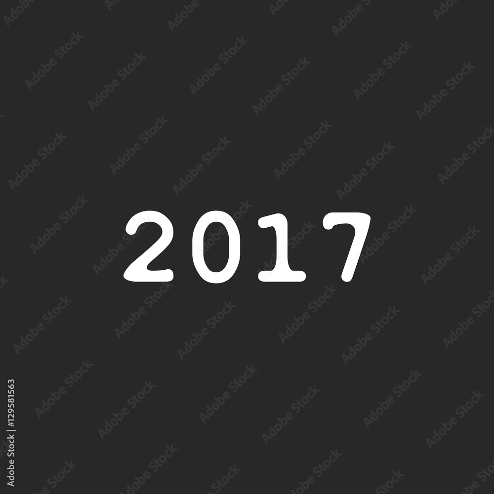 2017 Calendar front icon vector 2017 Calendar front icon vector