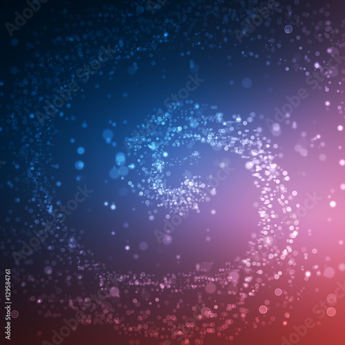 Abstract background with blurred glitter color bokeh lights