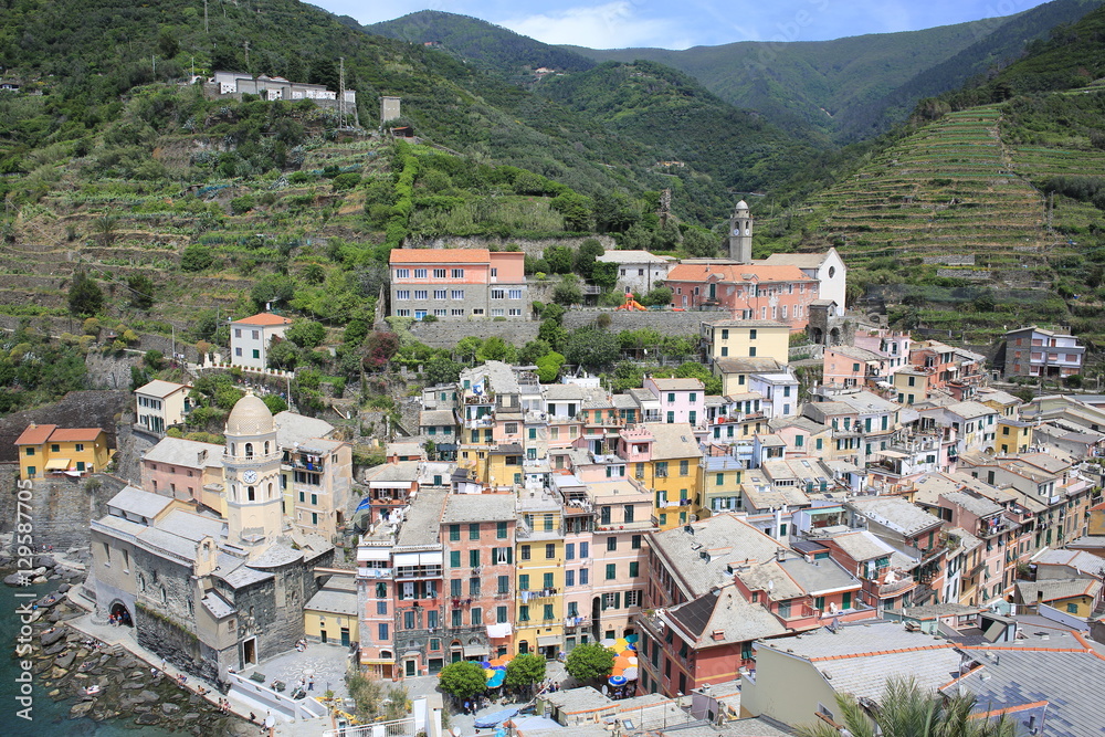 Historic Vernazza in Cinque Terre, Italy