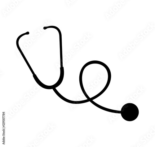 stethoscope medical device icon vector illustration design
