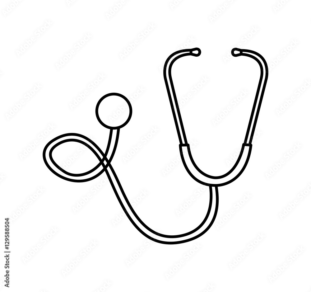 stethoscope medical device icon vector illustration design stethoscope medical device icon vector illustration design
