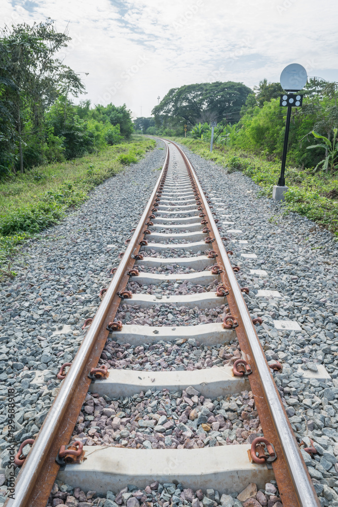 Obraz premium The railroad tracks