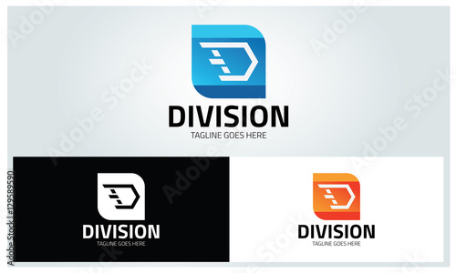 Division logo design template ,Letter D logo ,Vector illustration