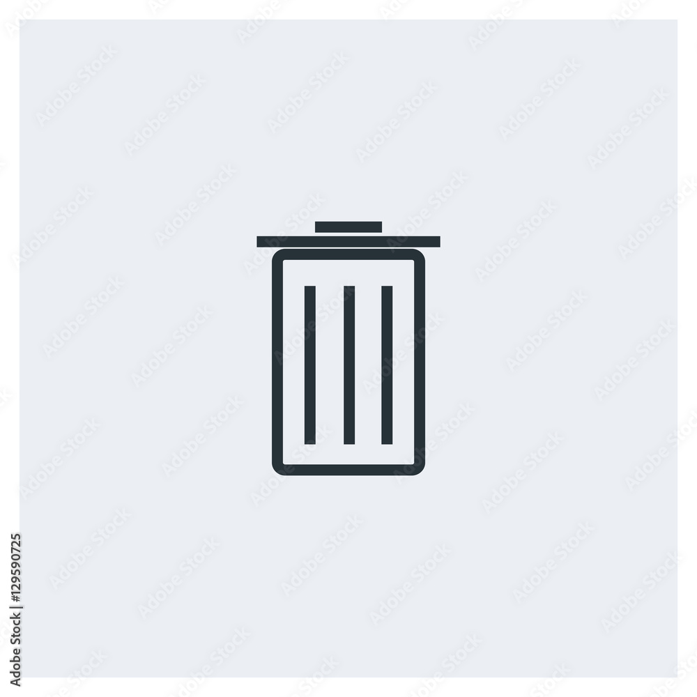 Delete icon, trash icon Delete icon, trash icon