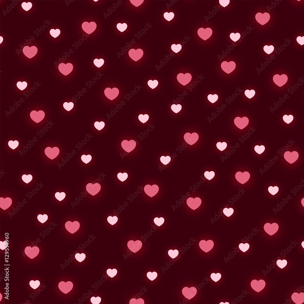 Pattern with Valentine hearts Pattern with Valentine hearts