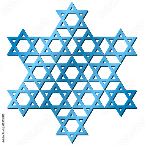 original snowflake with Star of David