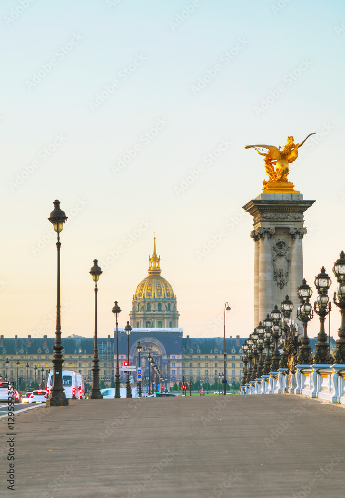 Les Invalides building in Paris