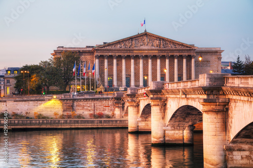 Obraz na płótnie Assemblee Nationale (National Assembly) in Paris, France w salonie