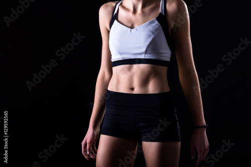 fit figure of an athletic young woman