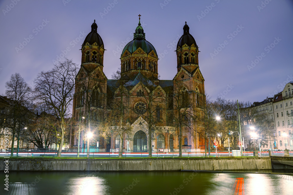 St. Luke Church (Lukaskirche) in Munich, Germany