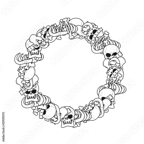Mandible human isolated. Lower jaw. Anatomy of bone. Part of sku