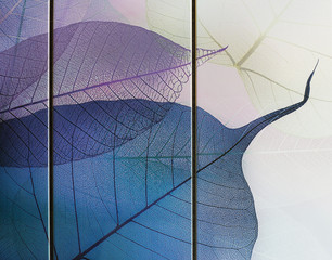 Handdoek met foto Texturen Lichtdoorlatende bladeren botanische textuur  © serikbaib