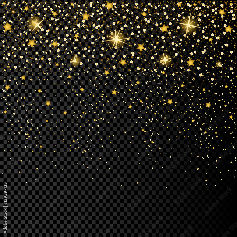 eps 10 vector premium golden glitter effect isolated on transparent