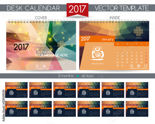 Design Desk Calendar 2017.