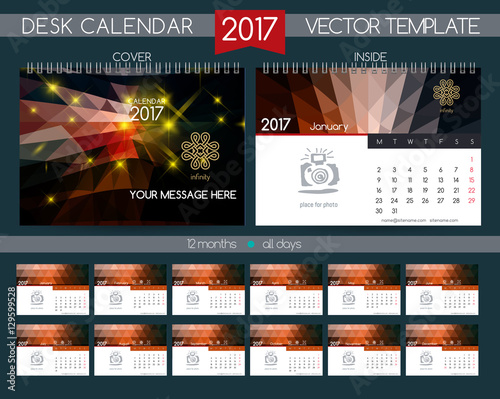 Design Desk Calendar 2017.