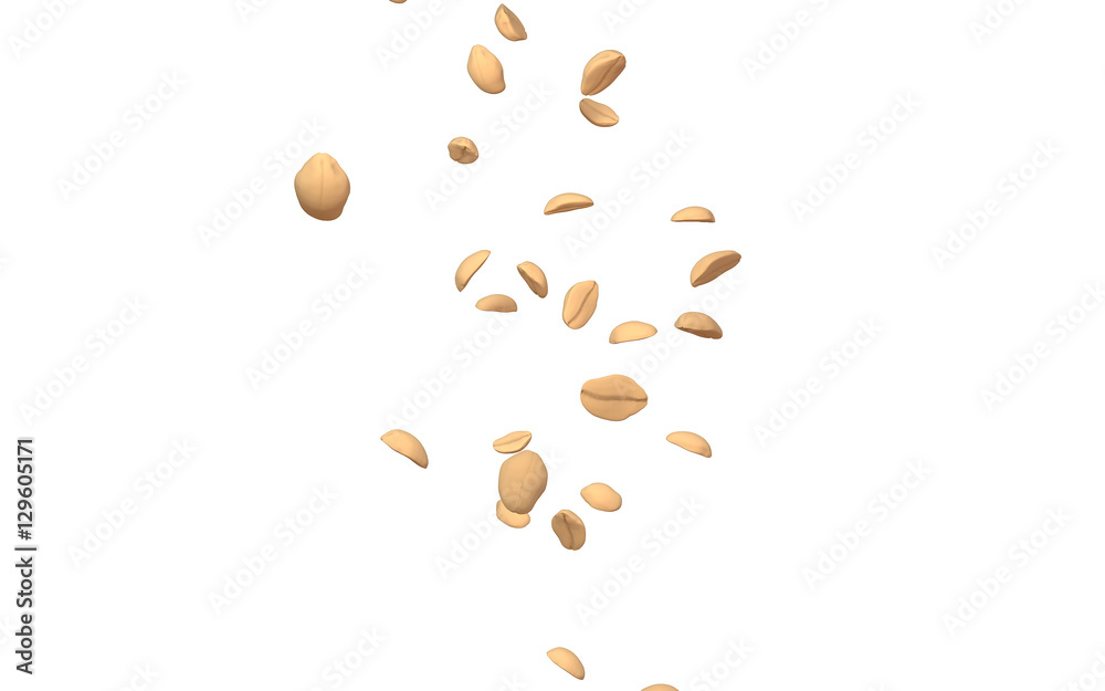 Amendoim caindo Stock Illustration