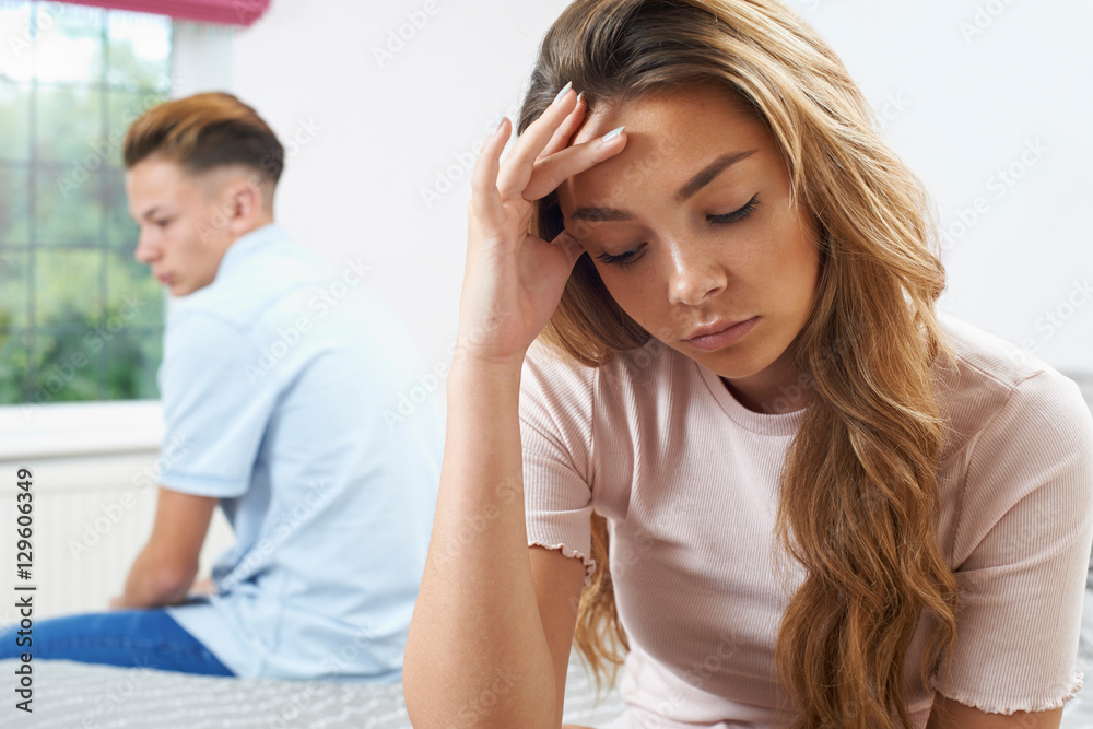 Teenage Couple Having Relationship Difficulties Teenage Couple Having Relationship Difficulties