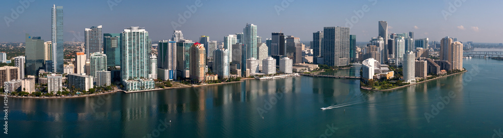 Downtown Miami Florida - Aerial Panotamic