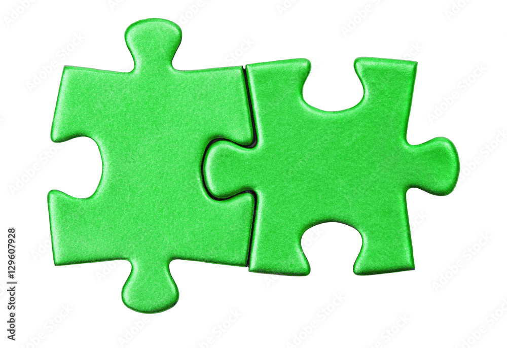 Fototapeta premium puzzle pieces on white background