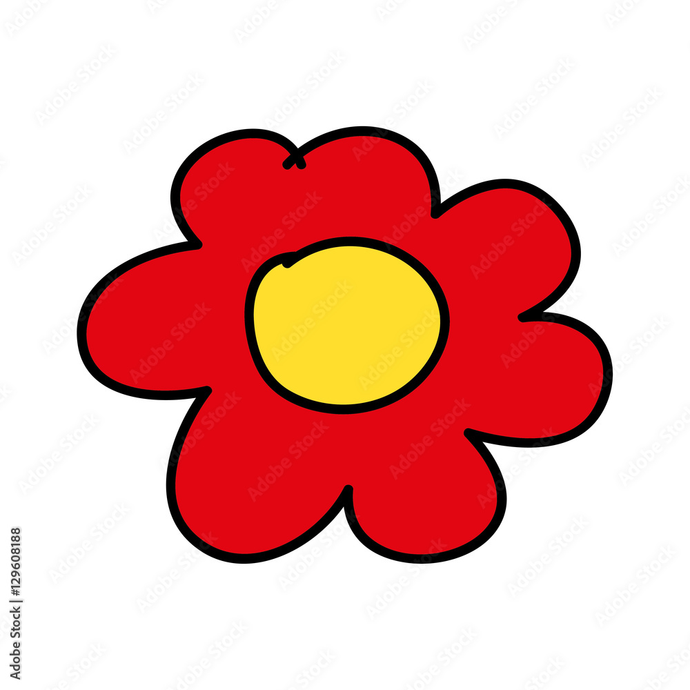 cute flower isolated icon vector illustration design cute flower isolated icon vector illustration design