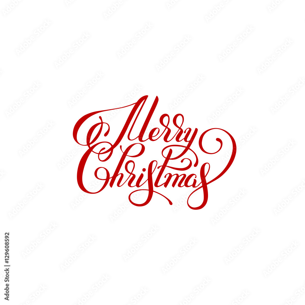 merry christmas handwritten lettering text inscription holiday p