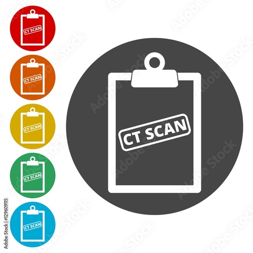 CT scan icon, CT scanner