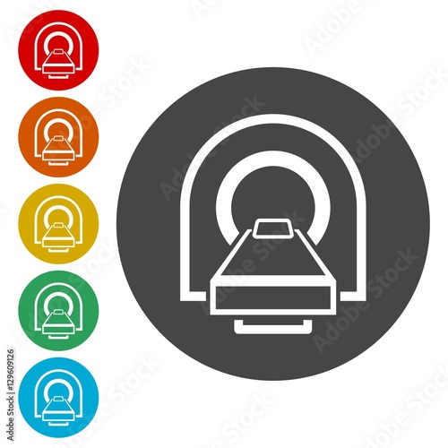 CT scan icon, CT scanner