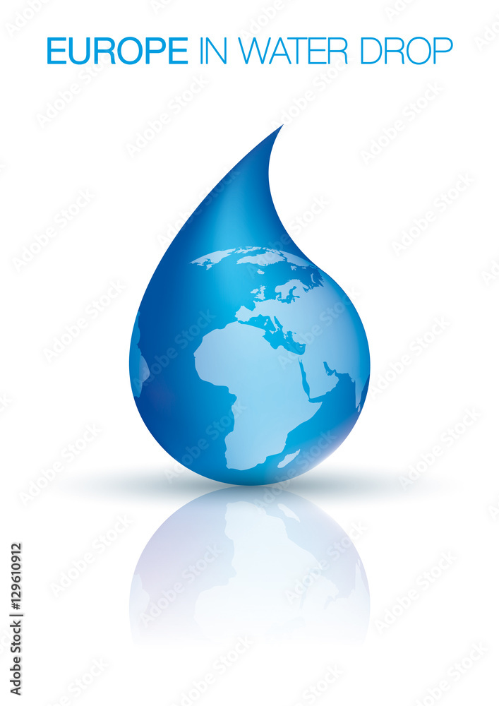 Obraz premium Europa_goccia acqua