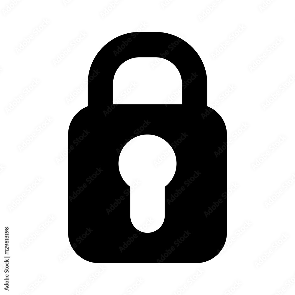 padlock secure isolated icon vector illustration design padlock secure isolated icon vector illustration design