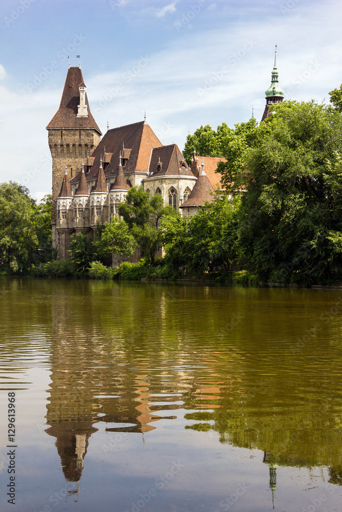 Vajdahunyad Castle in the City Park of Budapest, Hungary Vajdahunyad Castle in the City Park of Budapest, Hungary