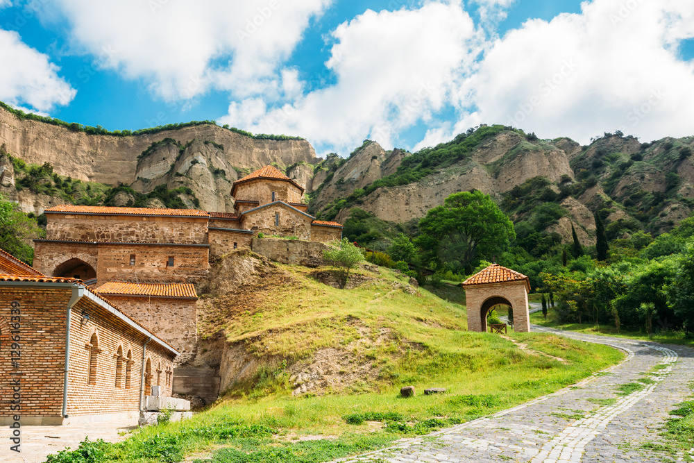 Mtskheta Georgia. Picturesque View Of Shiomgvime, Shio-Mgvime Monastery