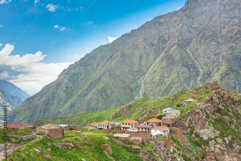 Village Tsdo In Truso Gorge, Kazbegi District, Mtskheta-Mtianeti